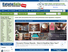 Tablet Screenshot of estatesale.com
